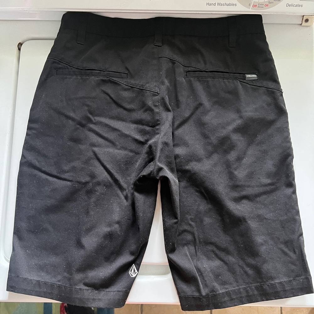 Volcom Chino Shorts. Size 28 waist. Black, excellent condition.